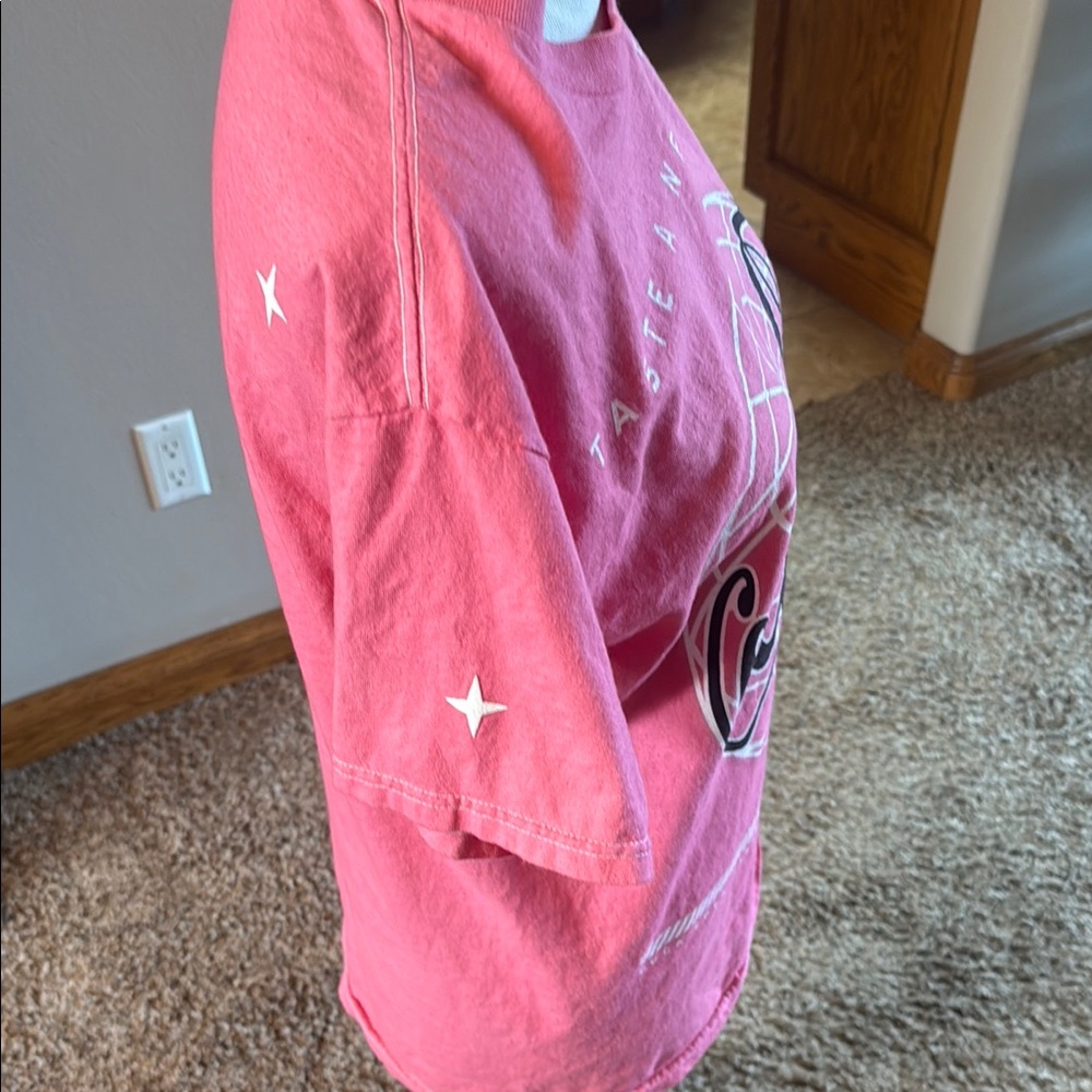 Coca Cola Pink Graphic Short Sleeve T-Shirt - Picture 3 of 6